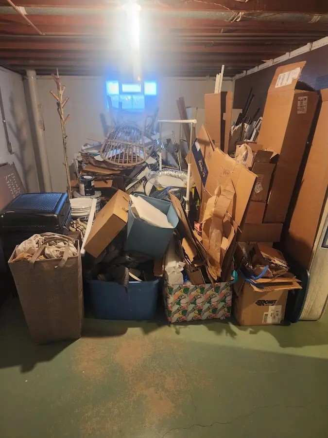 Roll-off dumpster container at job site for 15 Yard Dumpster Rental in Silverton